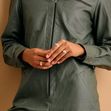 Silver Round Signet Ring